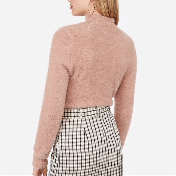 Fuzzy Mock Neck Sweater size xs - Picture 5 of 8